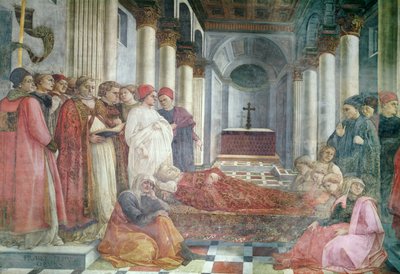The Funeral of St. Stephen, detail from the cycle The Lives of SS. Stephen and John the Baptist, from the main chapel, 1452-65 by Fra Filippo Lippi